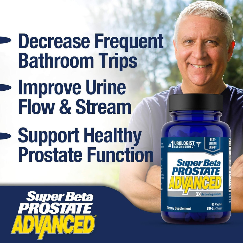 Advanced  Prostate Support Supplement For Men'S Health, Promote Sleep, Support Bladder Emptying, Beta Sitosterol (120 Caplets, 2- Pack) Advanced  Prostate Support Supplement For Men'S Health, Promote Sleep, Support Bladder Emptying, Beta Sitosterol (120 Caplets, 2- Pack)