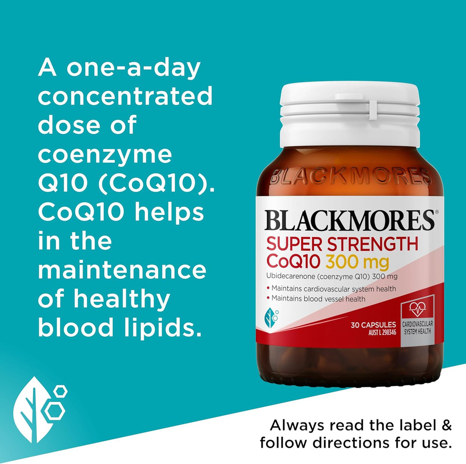 Blackmores Super Strength Coq10 300Mg 30 Tablets