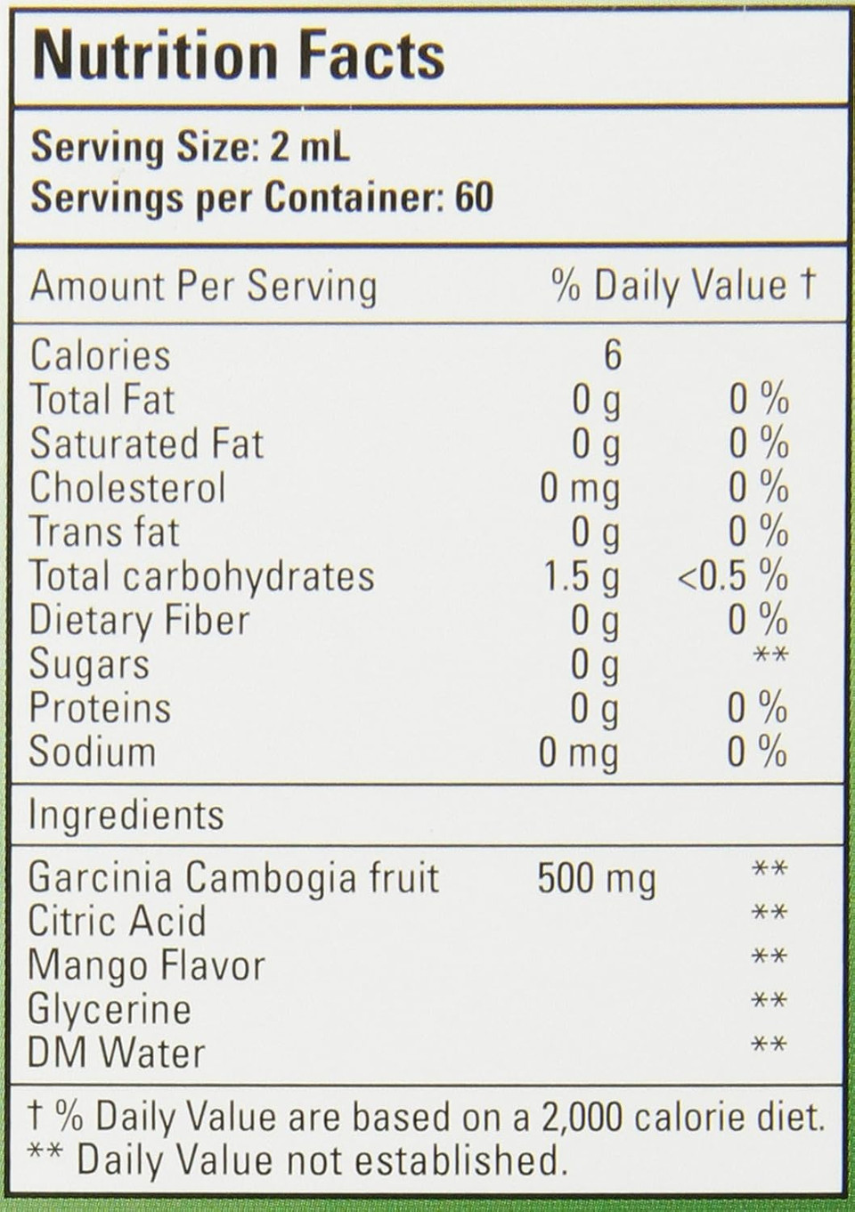 Bio Nutrition Garcinia Cambogia Liquid, 4 Fluid Ounce