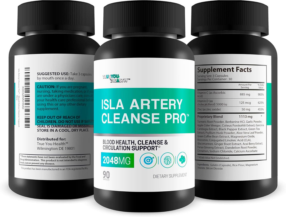 Isla Artery Cleanse Pro - Vein And Artery Cleanse Support - Our Best Blood Cleanse - Artery & Heart Healthy Support - Island Artery & Cleanse Support - Natural Island Cleanse Heart Healthy Solution