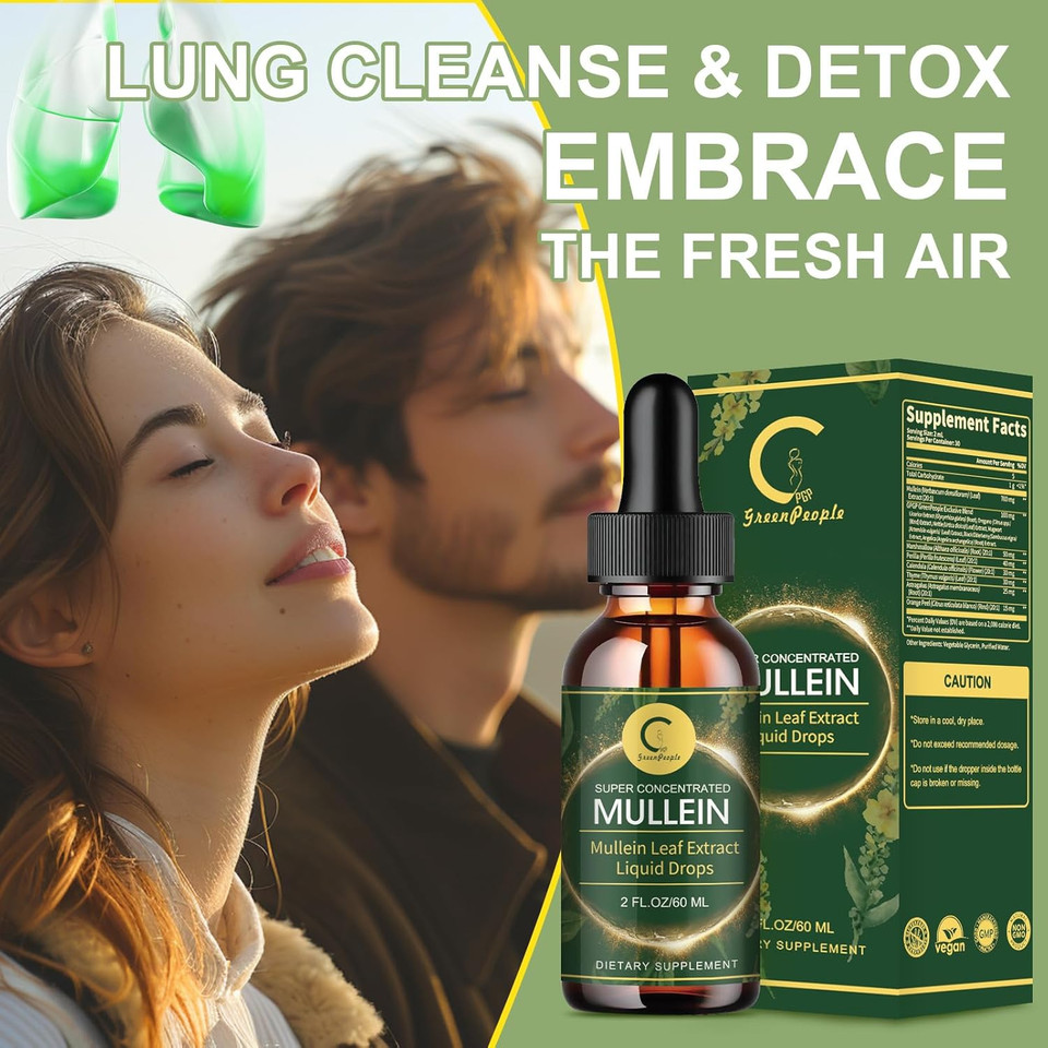 Mullein Drops For Lungs - Lung Cleanse & Detox - Vegan Mullein Leaf Extract Liquid Tincture, Support For Respiratory, Immune, Digestive System, Natural Herbal Supplement, Non-Gmo,2 Fl Oz Mullein Drops For Lungs - Lung Cleanse & Detox - Vegan Mullein Leaf Extract Liquid Tincture, Support For Respiratory, Immune, Digestive System, Natural Herbal Supplement, Non-Gmo,2 Fl Oz