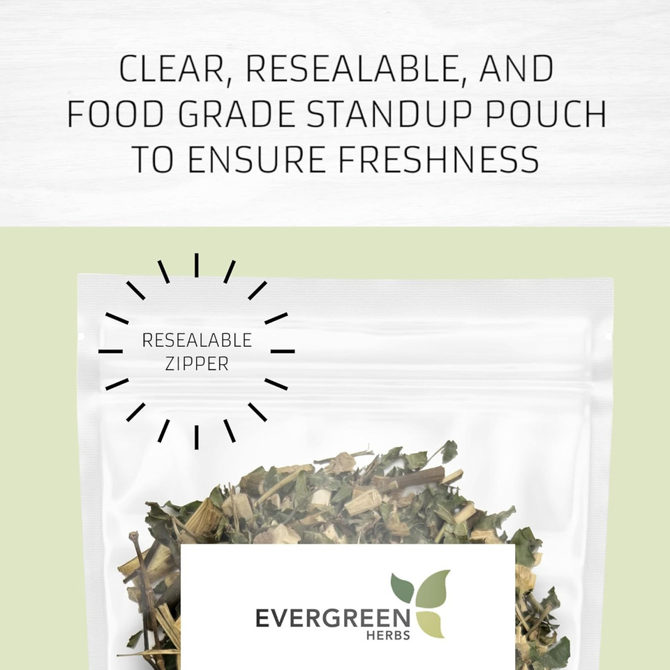 Evergreen Herbs Palo Azul 8 Oz. - Kidney Wood, Eysenhardtia Polystachya, Blue Stick, Wild Crafted, Great For Detox - Resealable Stand Up Pouch To Ensure Freshness!