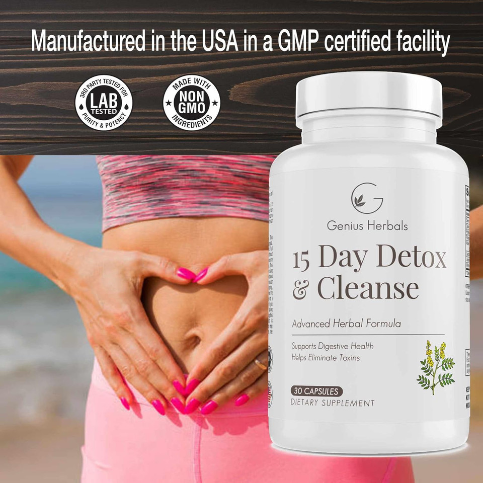 15 Day Detox And Cleanse - Helps Eliminate Toxins, Supports Digestive Health 15 Day Detox And Cleanse - Helps Eliminate Toxins, Supports Digestive Health