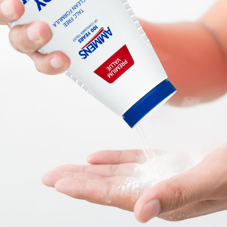 Ammens Original Body Powder - Talc Free Body Powder With Naturally Derived Cornstarch - Free From Dye And Parabens - Soothes Itchy Skin - 11 Oz