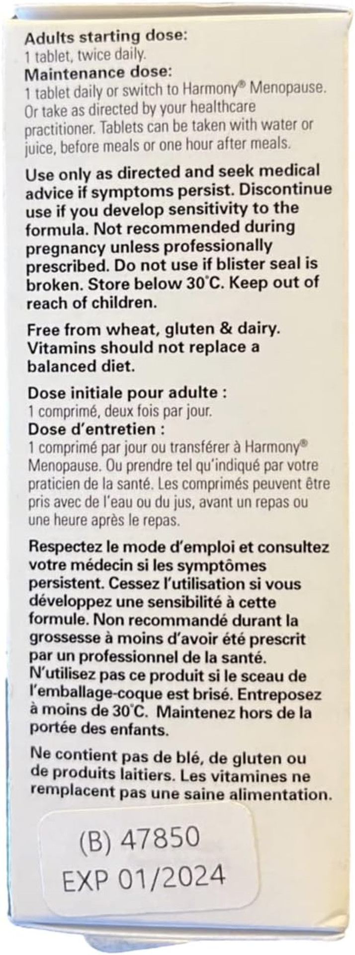 Martin & Pleasance Harmony Menopause Max 60 Count, 60 Ct