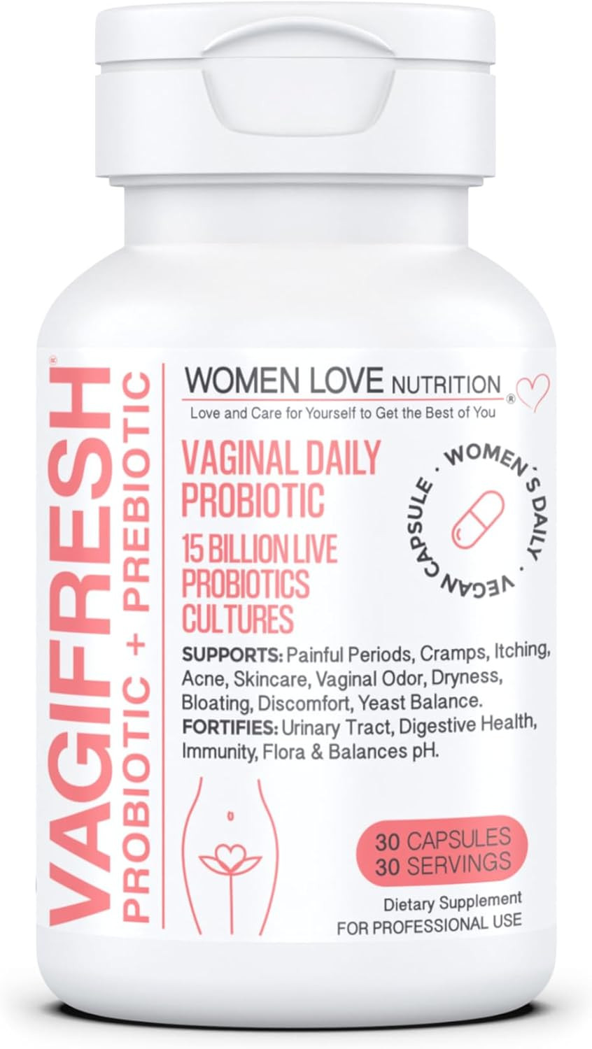 Vagifresh Vaginal Probiotics, Ph Balance, Prebiotics & Lactobacillus. Women'S Vaginal Health Supplement - Healthy Vaginal Odor & Flora, 30 Count