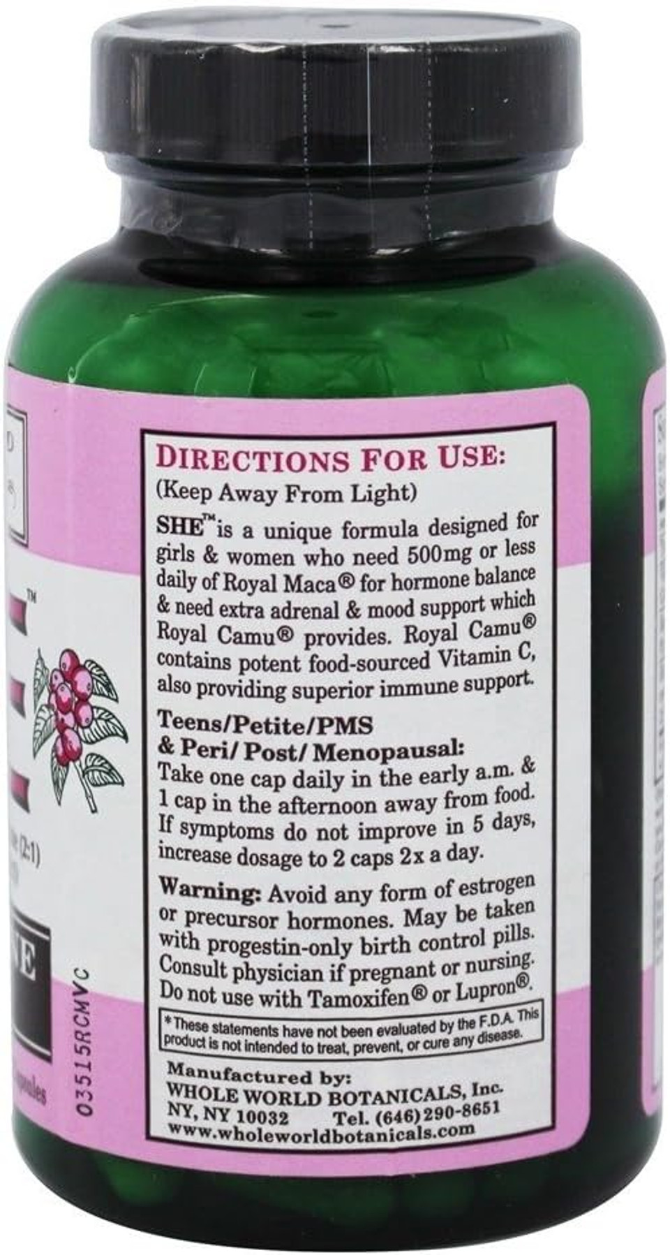 Whole World Botanicals She Mood & Hormone Support, 120 Veg Caps Whole World Botanicals She Mood & Hormone Support, 120 Veg Caps