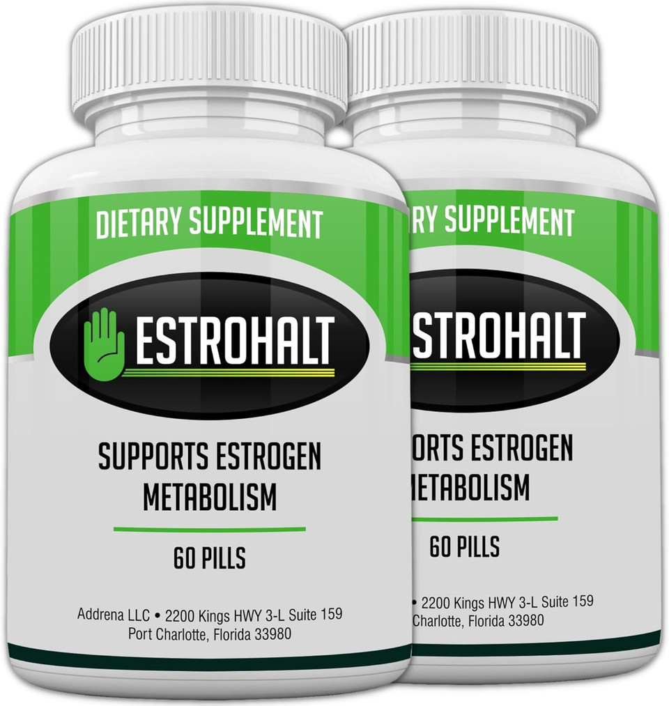 Estrohalt 2 Pack 120 Pills- Best Estrogen Blocker Dim Supplement (Diindolylmethane) And Indole-3-Carbinol (I3C) For Women & Men | Natural Aromatase Inhibitor Vitamin To Help Pcos, Menopause, And Pms Estrohalt 2 Pack 120 Pills- Best Estrogen Blocker Dim Supplement (Diindolylmethane) And Indole-3-Carbinol (I3C) For Women & Men | Natural Aromatase Inhibitor Vitamin To Help Pcos, Menopause, And Pms
