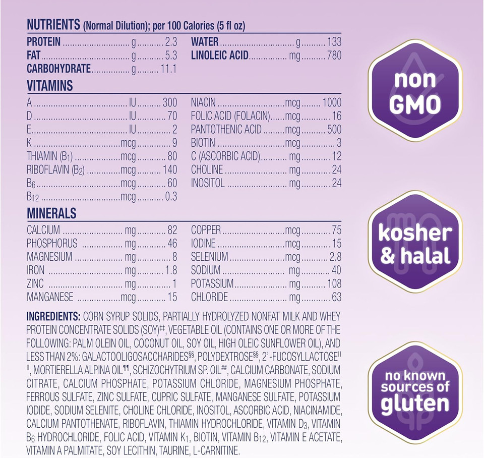 Enfamil Neuropro Gentlease Baby Formula, Brain Building Dha, Humo6 Immune Blend, Designed To Reduce Fussiness, Crying, Gas & Spit-Up In 24 Hrs, Has Prebiotics To Promote Softer Stools, Baby Milk, 30.4 Oz Refill