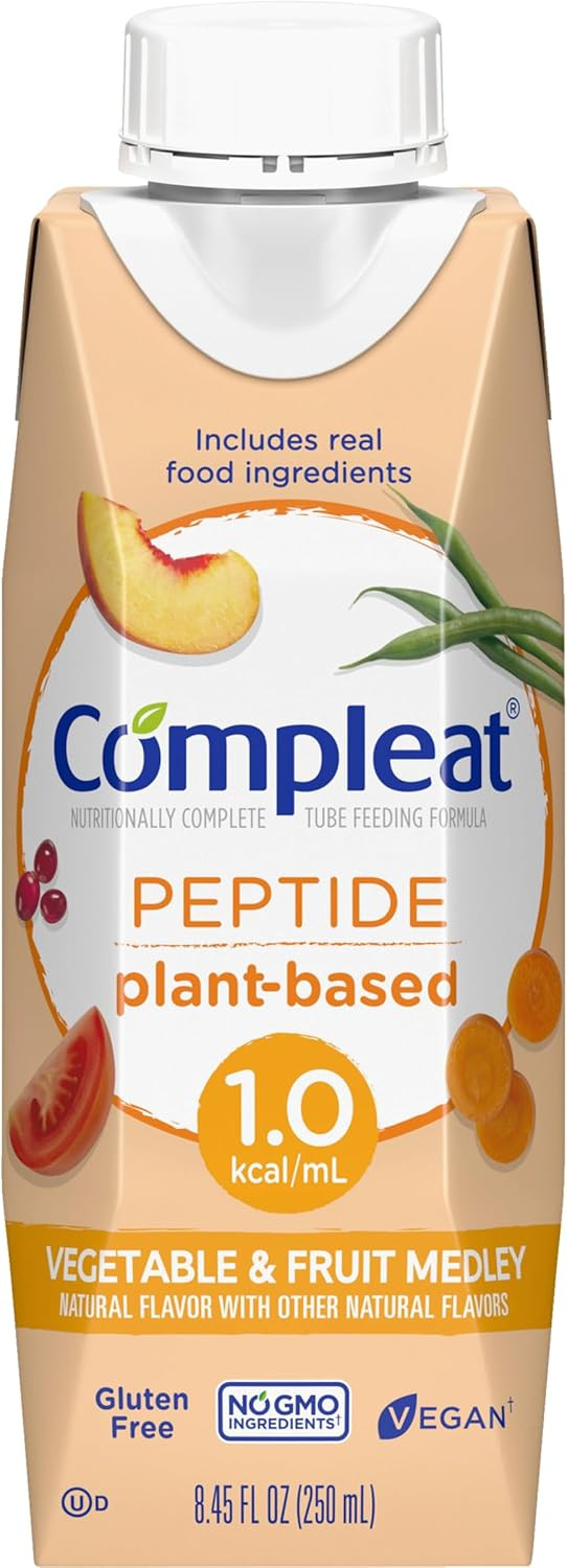 Nestle Compleat Peptide 1.5 Oral Supplement Fruit / Vegetable Medley Flavor 8.45 Oz Carton 24 Ct