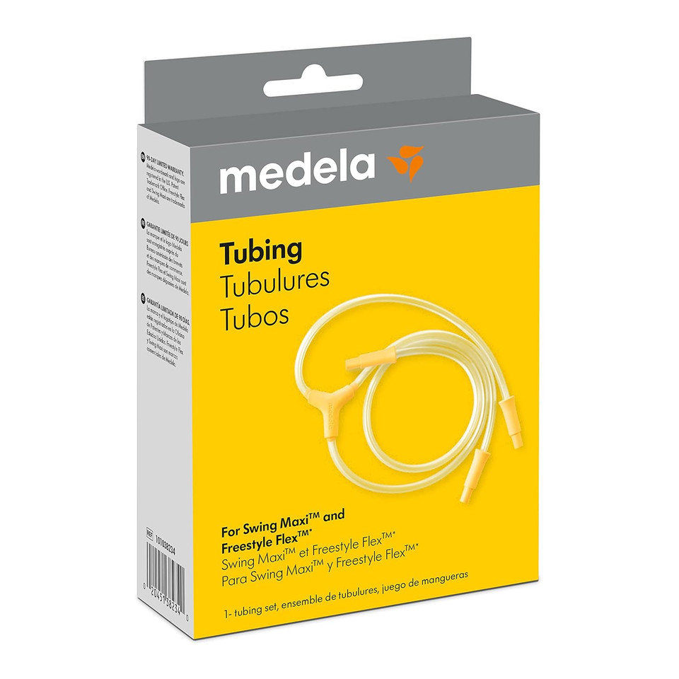Medela Replacement Tubing, Designed For Freestyle Flex & Swing Maxi Breast Pump, Authentic Spare Parts, Clear, 1 Set