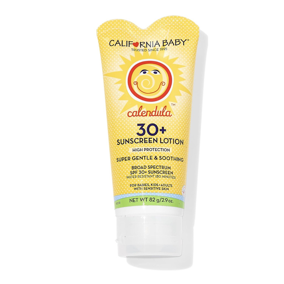 California Baby Calendula Spf 30+ Sunscreen | Mineral | Lavender Scent | Baby Sunscreen Face + Body | Travel Size | 82G / 2.9Oz