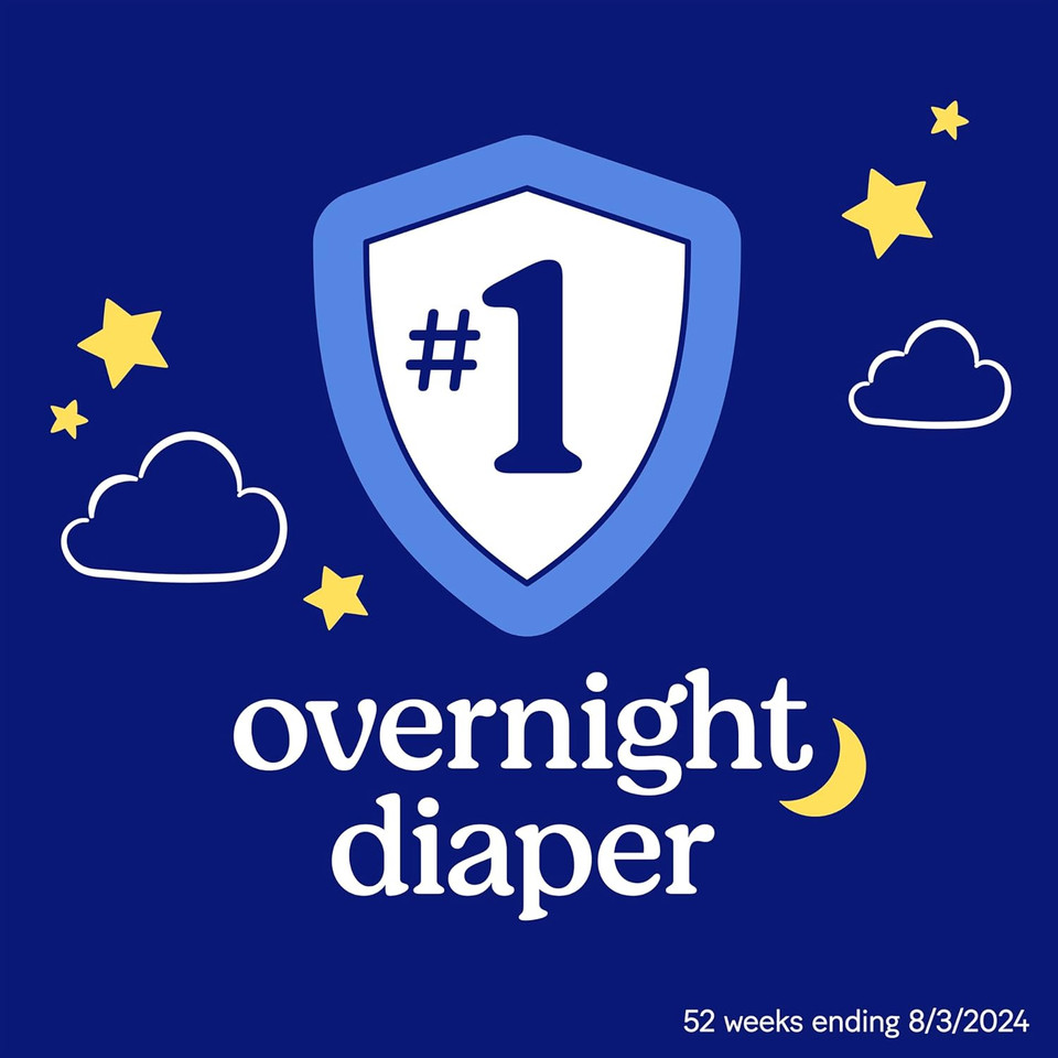 Huggies Overnites Size 6 Overnight Diapers (35+ Lbs), 36 Ct