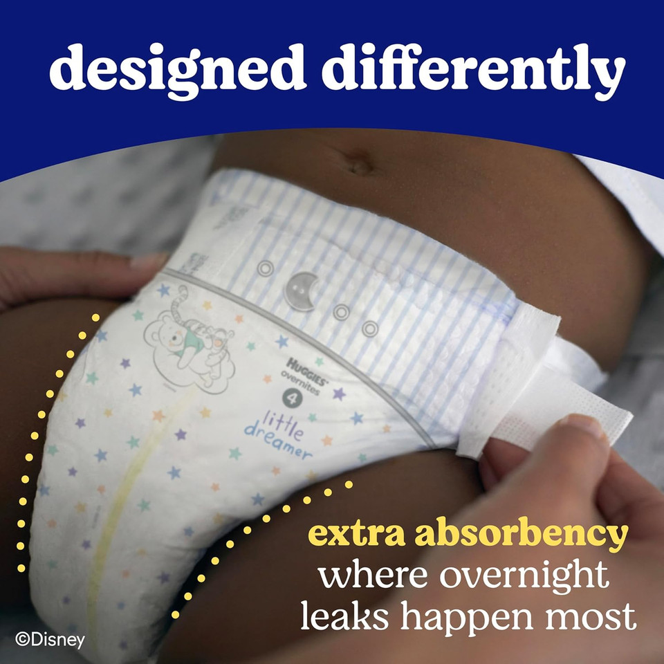 Huggies Overnites Size 7 Overnight Diapers (41+ Lbs), 36 Ct