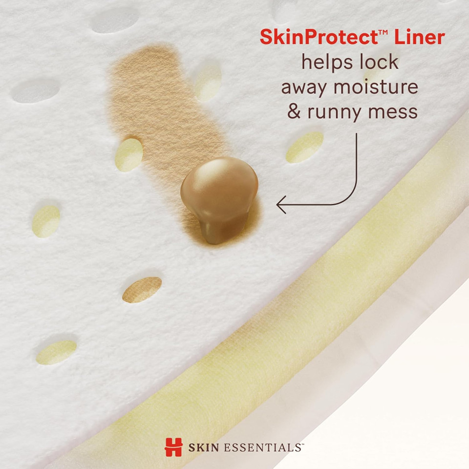 Huggies Size 4 Diapers, Skin Essentials Baby Diapers, Size 4 (22-37 Lbs), 58 Count