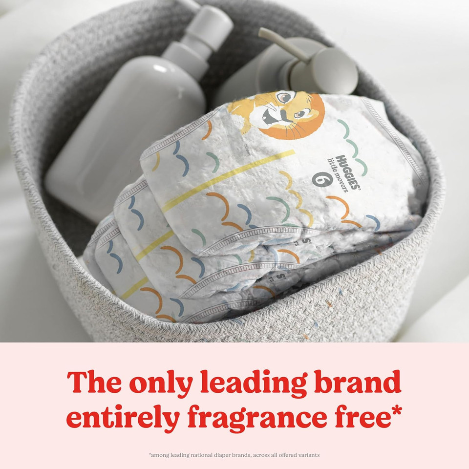 Huggies Size 4 Diapers, Little Movers Baby Diapers, Size 4 (22-37 Lbs), 120 Count