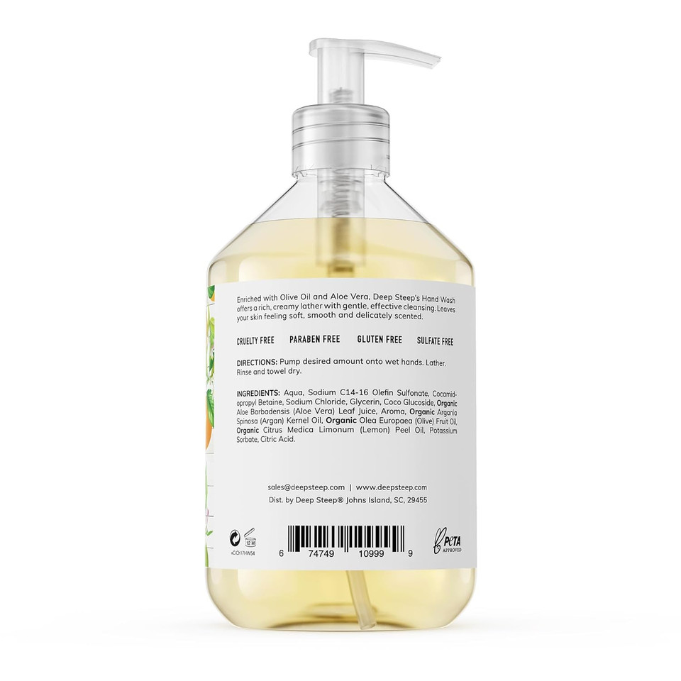 Deep Steep Liquid Hand Wash, 17.6 Ounces (Citrus Champagne)