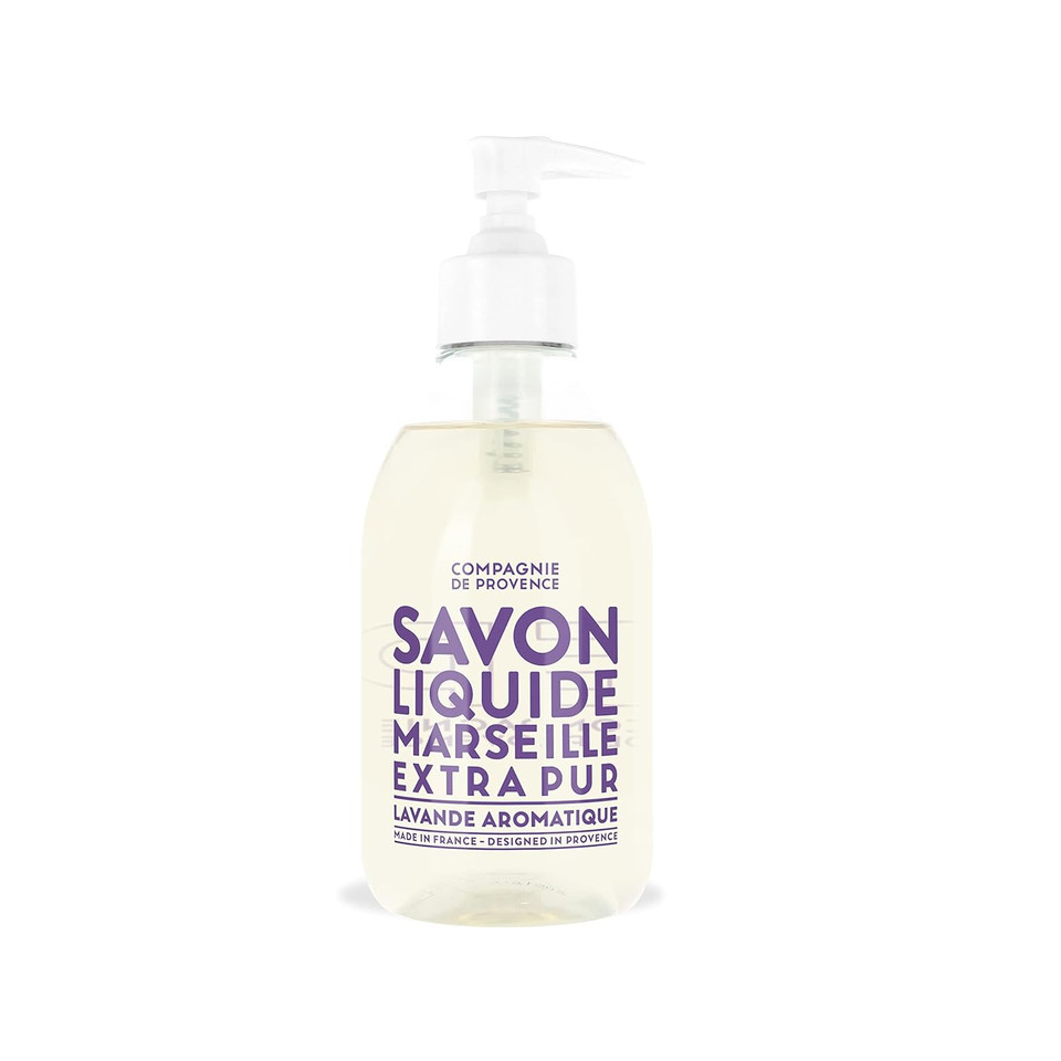 Compagnie De Provence Savon De Marseille Apothicare Liquid Soap, Mint Basil, 33.8 Fl Oz Plastic Bottle Refill