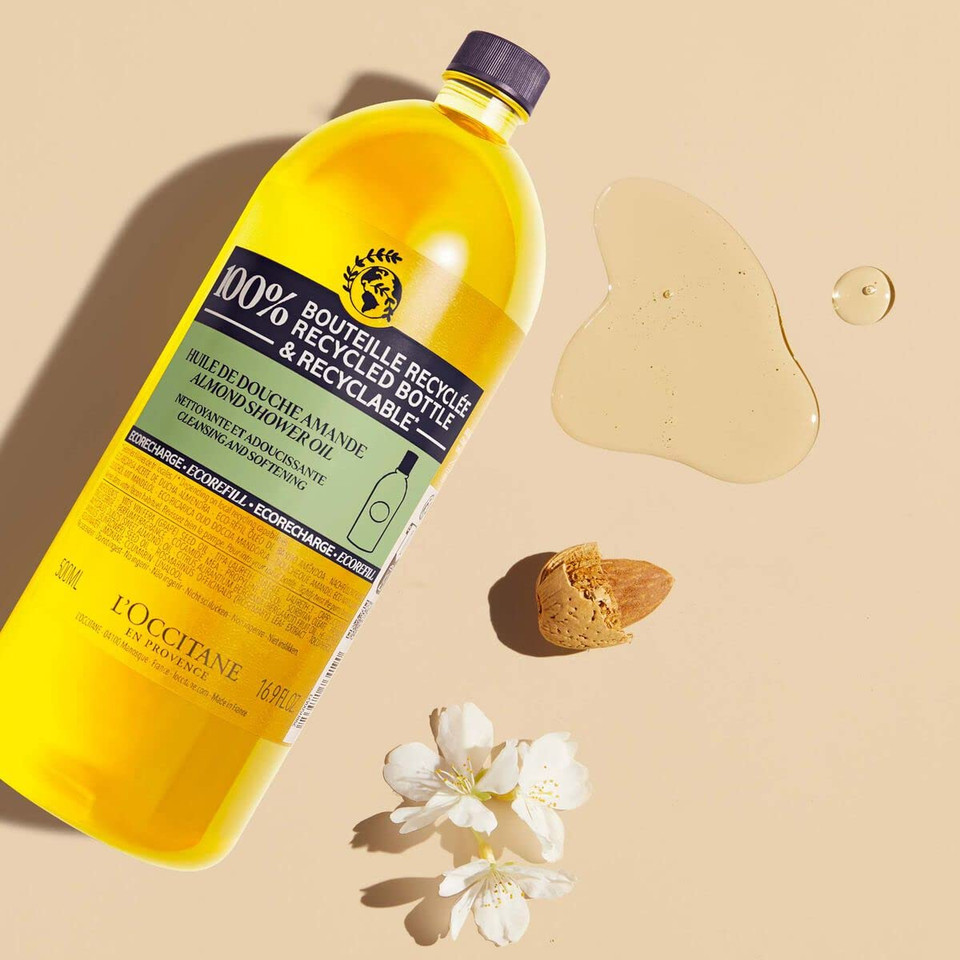 L'Occitane Cleansing & Softening Almond Shower Oil, Body Wash & Shaving Base Purifies & Smooths Without Drying Skin, Milky Lather, Nourishing Skincare L'Occitane Cleansing & Softening Almond Shower Oil, Body Wash & Shaving Base Purifies & Smooths Without Drying Skin, Milky Lather, Nourishing Skincare