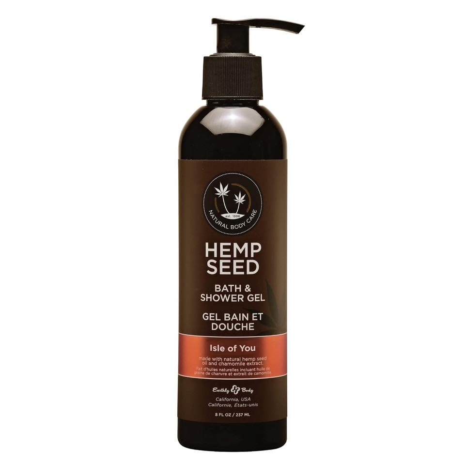 Hemp Seed Bath & Shower Gel - 8 Oz - Moisturizing Formula With Hemp Seed Oil, Chamomile & Hydrolyzed Wheat Protein - Vegan, Cruelty Free Hemp Seed Bath & Shower Gel - 8 Oz - Moisturizing Formula With Hemp Seed Oil, Chamomile & Hydrolyzed Wheat Protein - Vegan, Cruelty Free