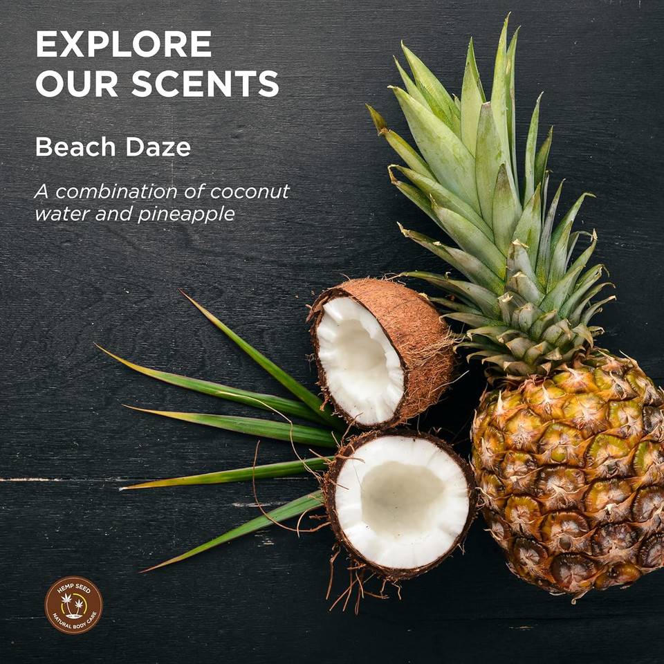 Hemp Seed Bath & Shower Gel - 8 Oz - Moisturizing Formula With Hemp Seed Oil, Chamomile & Hydrolyzed Wheat Protein - Vegan, Cruelty Free Hemp Seed Bath & Shower Gel - 8 Oz - Moisturizing Formula With Hemp Seed Oil, Chamomile & Hydrolyzed Wheat Protein - Vegan, Cruelty Free