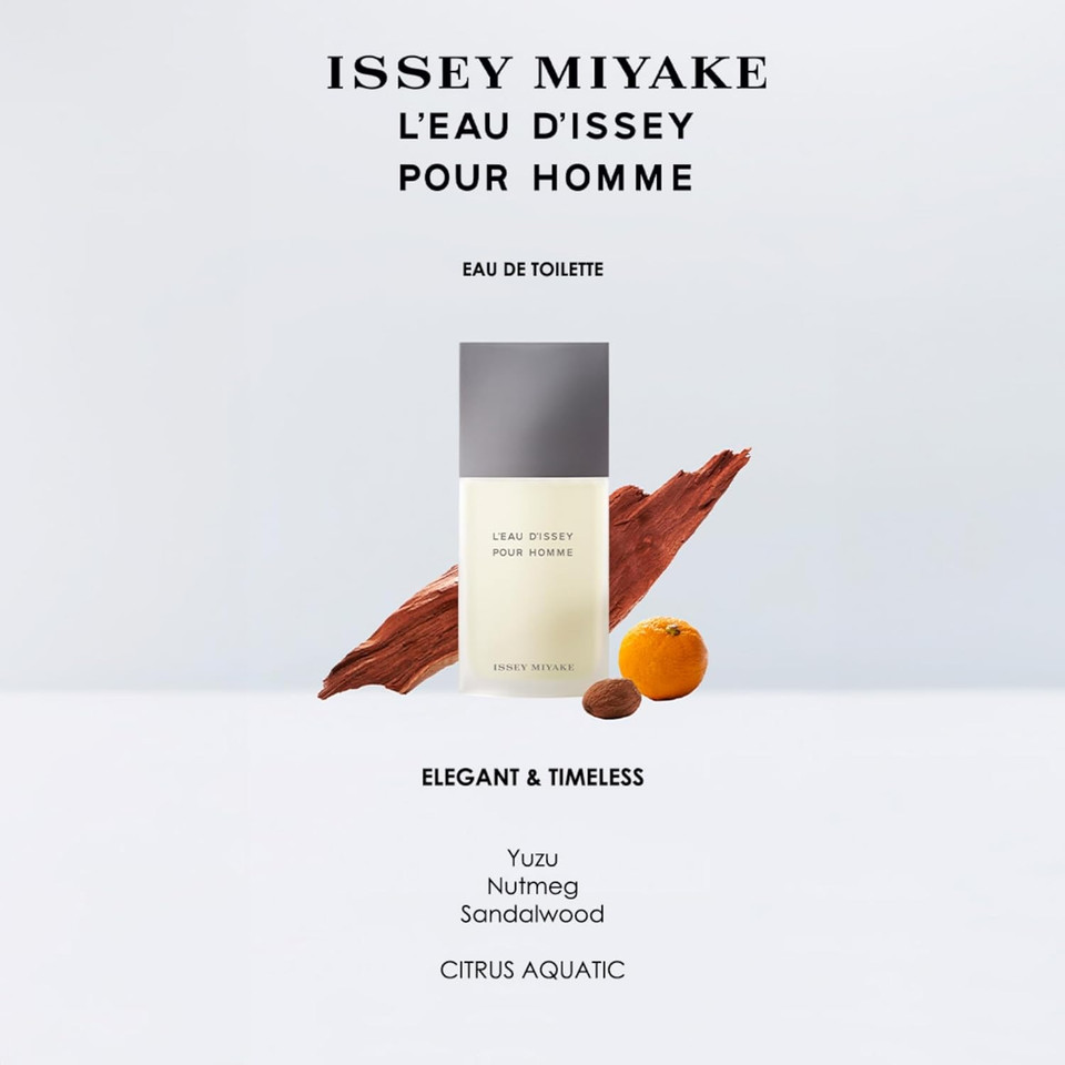 Issey Miyake L'Eau D'Issey Pour Homme Shower Gel - Invigorating, Cleansing Body Gel - Cleanses Skin - With Notes Of Yuzu, Nutmeg & Sandalwood - 6.7 Oz
