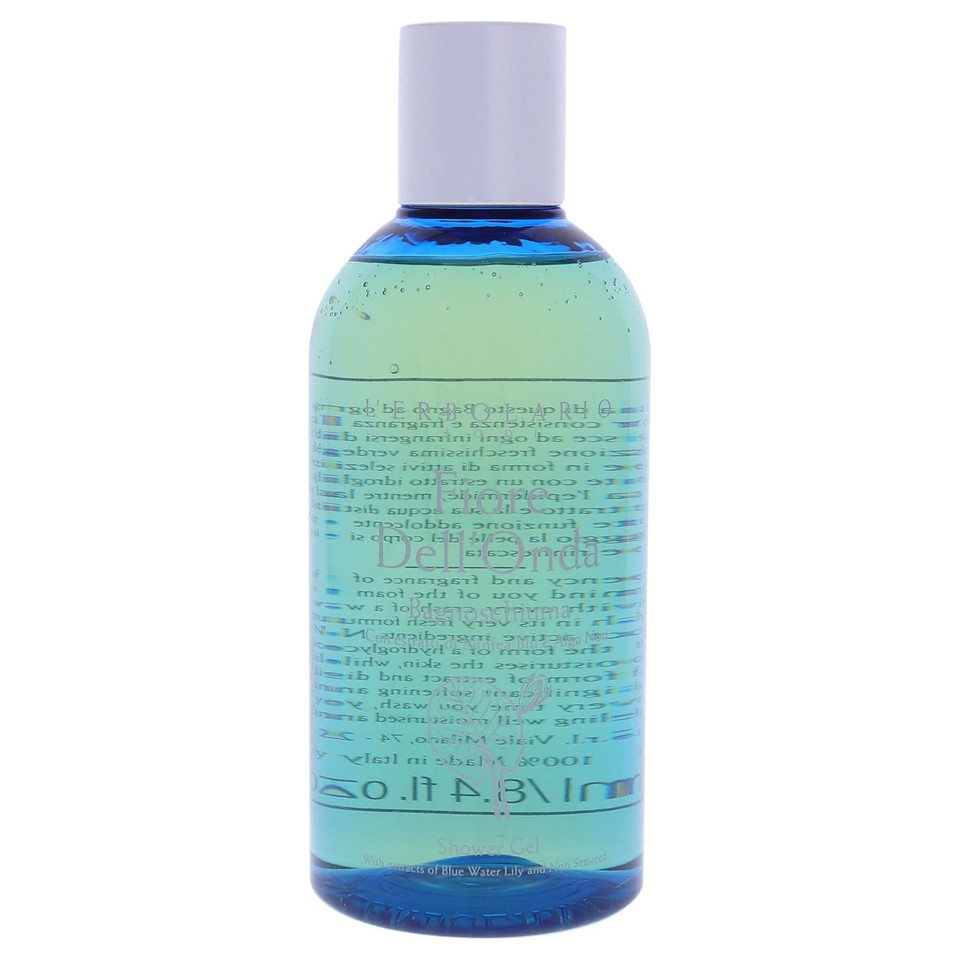 L'Erbolario Shower Gel  Moisturizing Body Wash With Sea Minerals  Toning And Protecting Body Soap For Soft, Velvety Skin - Fiore DellOnda - 8.4 Oz