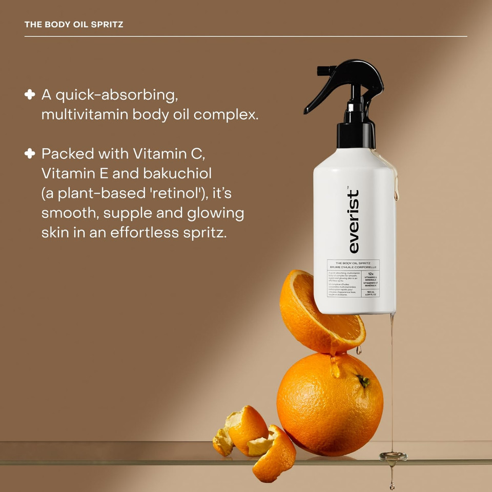 The Exfoliating Body Ritual Set, 3.4 Fl. Oz Exfoliating Body Wash Concentrate, 6.09 Fl. Oz Body Oil Spritz & Konjac Sponge In Jute Travel Bag, Cleansing & Hydrating For All Skin Types
