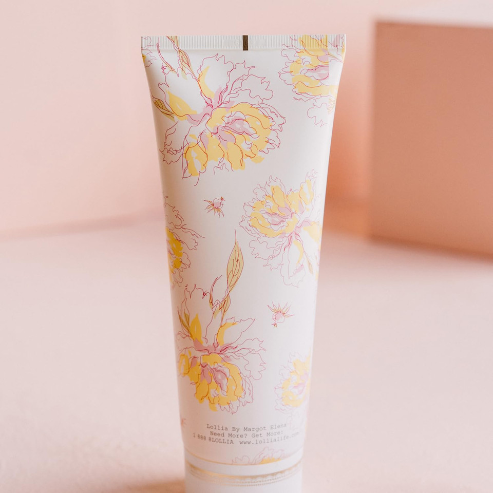 Lollia Breathe Shower Gel, 8 Fl. Oz.  Peony & White Lily  Scented Shower Gel Body Wash, Shea Butter Body Wash, Bath Wash For Women, Beautiful Shower Gel, Moisturizing Body Wash