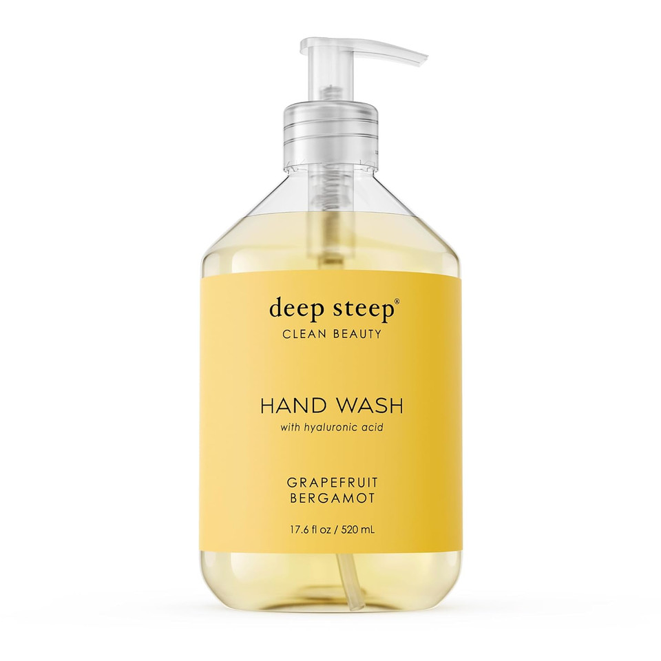 Deep Steep Liquid Hand Wash, Sugar Plum, 17.6 Oz  Moisturizing Cleanser With Olive Oil, Aloe Vera, Glycerin & Hyaluronic Acid  Vegan, Clean Beauty, Soft & Nourished Hands