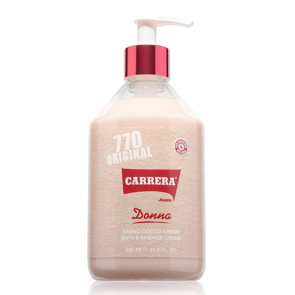 Carrera Jeans 770 Original Bath And Shower Cream For Women, Silky Smooth Skin, 16.9 Fl Oz (2)
