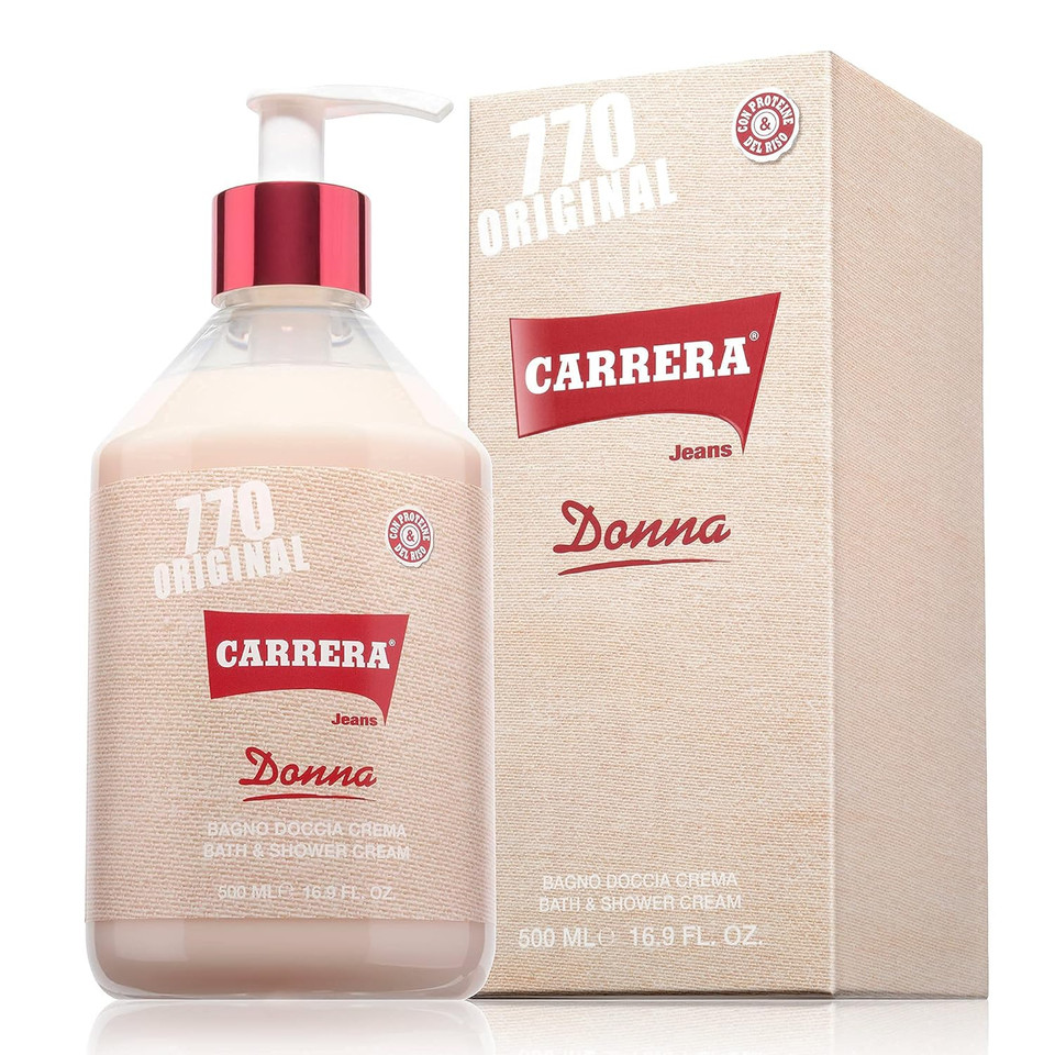 Carrera Jeans 770 Original Bath And Shower Cream For Women, Silky Smooth Skin, 16.9 Fl Oz (2)