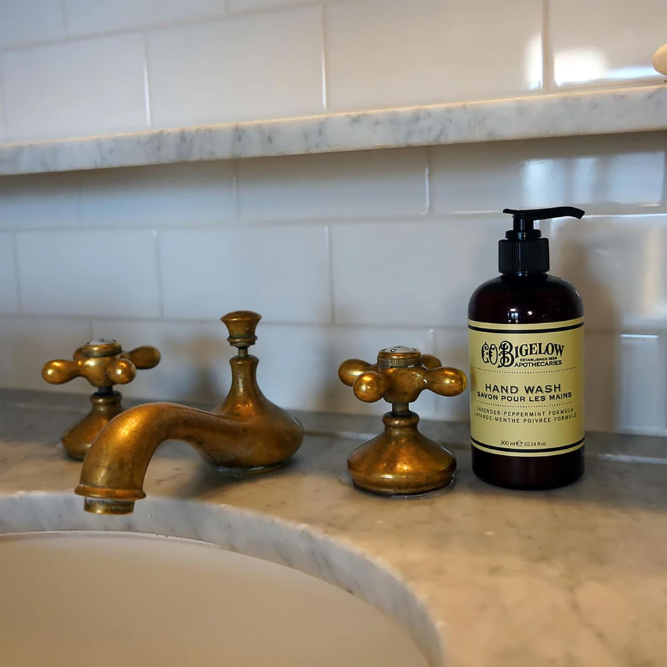 C.O. Bigelow Lavender Peppermint Hand Wash, Moisturizing Hand Soap, Scented Liquid Soap, 10.14 Fl Oz