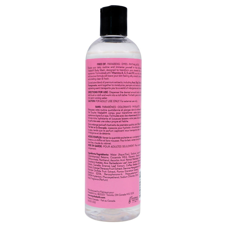 Vitabath Body Wash, Pomegranate Bellini Blush, 10 Fluid Ounce