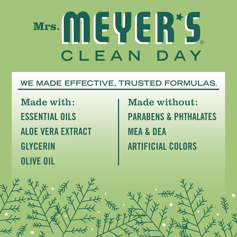 Mrs. Meyer'S Clean Day Liquid Hand Soap Refill, Iowa Pine Scent, 33 Ounce Bottle