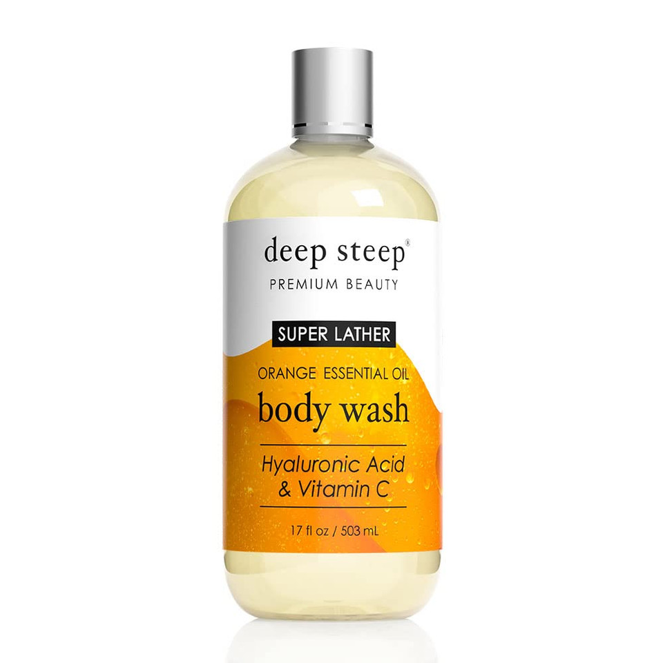 Deep Steep Body Wash, Pure Coconut, 17 Oz  Hydrating Shower Gel With Hyaluronic Acid, Shea Butter, Aloe Vera & Argan Oil  Vegan, Clean Beauty, Clean & Refreshed Skin