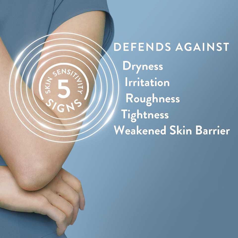 Cetaphil Body Wash, Smoothing Relief Exfoliating Body Wash, Mildly Exfoliates To Smooth Rough, Textured Skin, 24 Hour Dryness Relief, For Sensitive Skin, 20 Oz