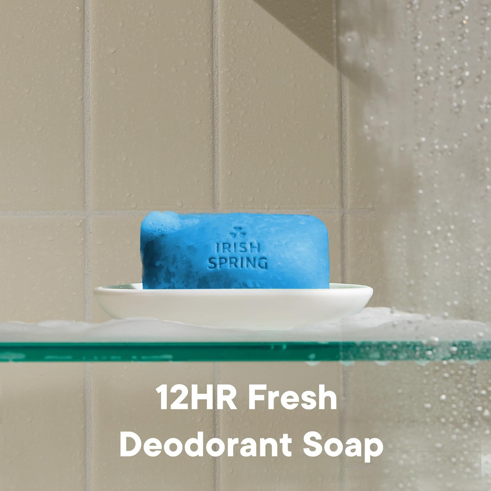 Irish Spring Original Deodorant Bar Soap, 12 Count