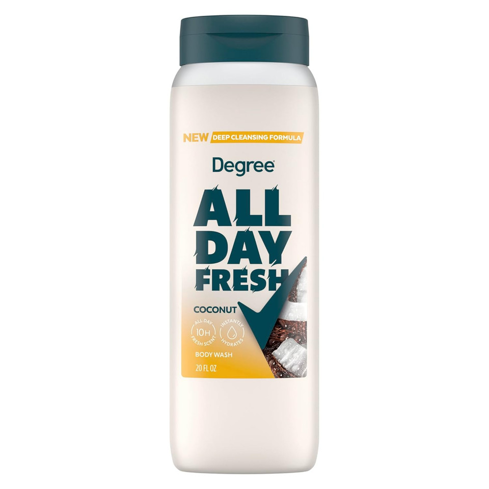 Degree All Day Fresh Body Wash Fresh Energy Deep Cleansing 20 Fo