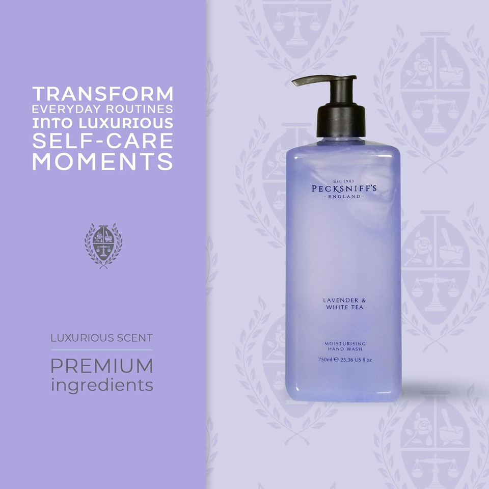 Pecksniff'S Classic 750Ml Hand Wash Lavender & White Tea
