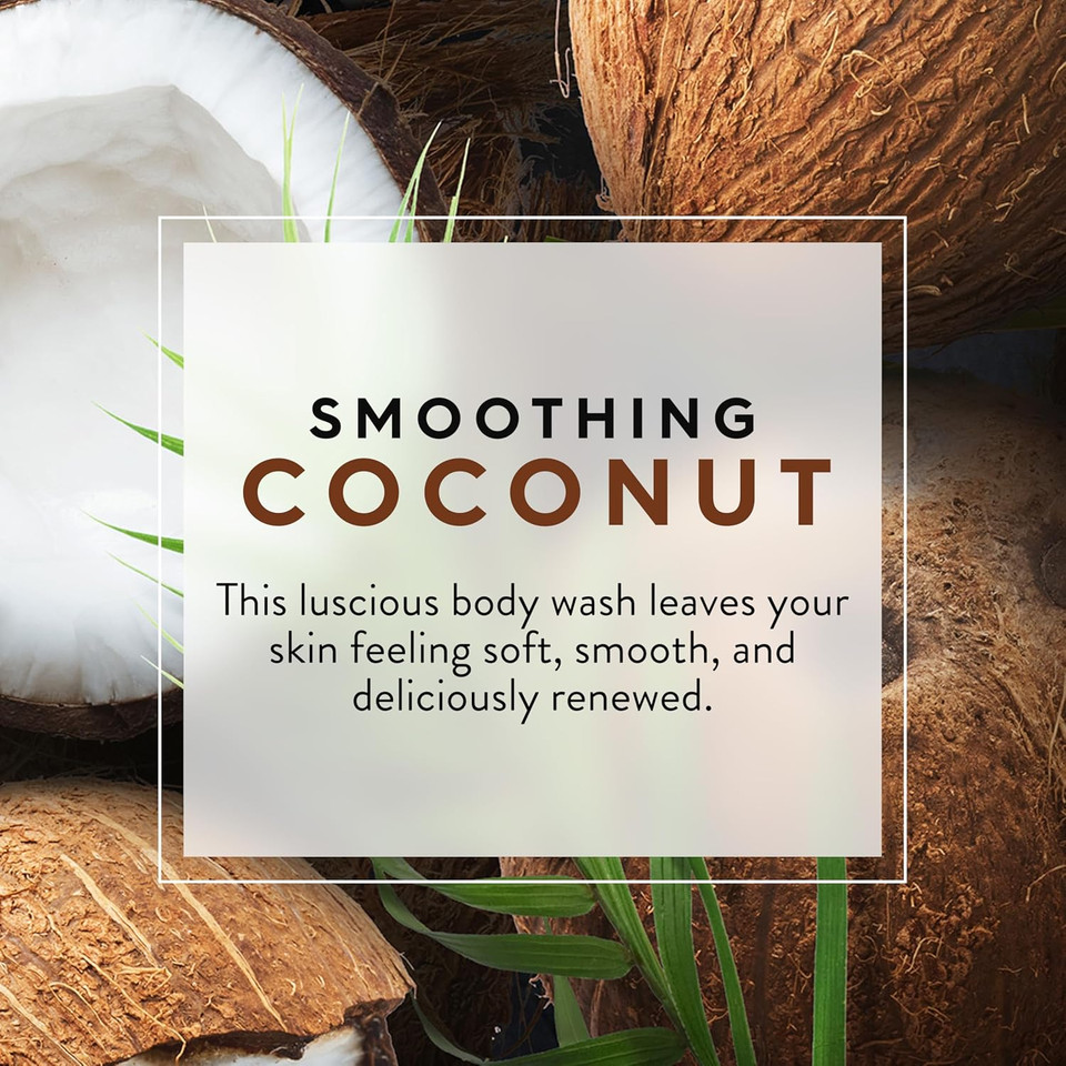 Jason Coconut Smoothing Body Wash, For A Gentle Feeling Clean, 30 Fluid Ounces