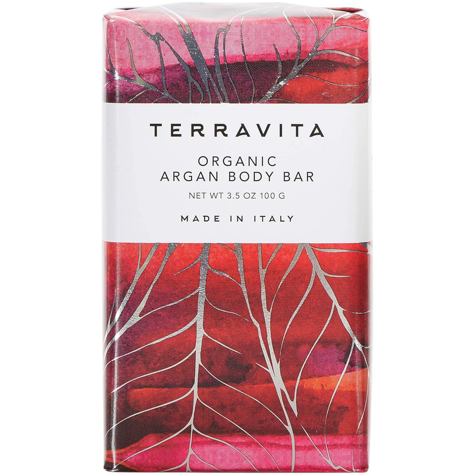 Terravita Organic, Vegan, & Gluten-Free Body Bar Soap, Almond, 100 Gram