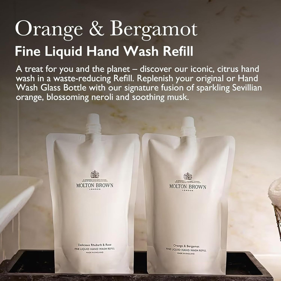 Molton Brown Orange & Bergamot Fine Liquid Hand Wash Refill 13.5 Fl. Oz