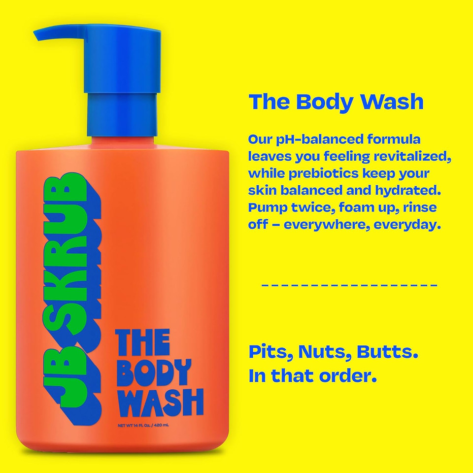The Body Wash For Kids, Tween & Teen Boys With Foaming Action & Natural Citrus Scent - No Harsh Ingredients Boys Body Wash - Conquer Adolescent Funk With Confidence - 14 Oz