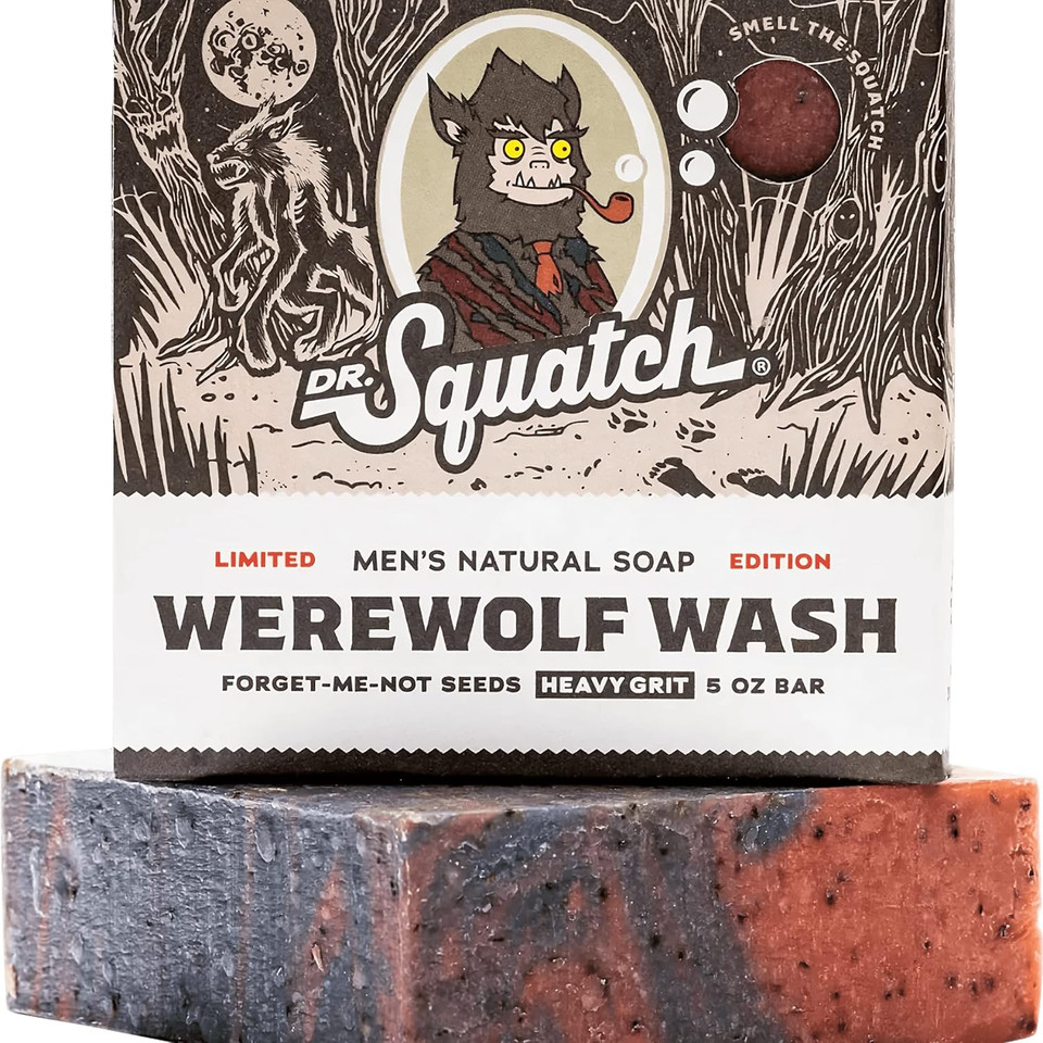 Dr. Squatch All Natural Bar Soap For Men Limited Edition, Werewolf Wash