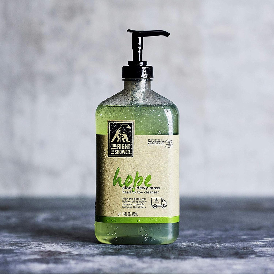 The Right To Shower Sulfate Free Body Wash, Hope, Aloe Vera + Dewy Moss, 16 Fl Oz