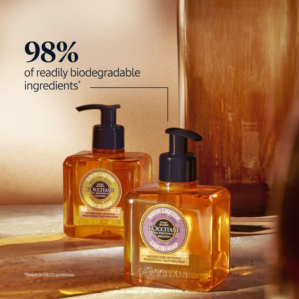 L'Occitane Shea Rose Liquid Soap 10.10 Oz