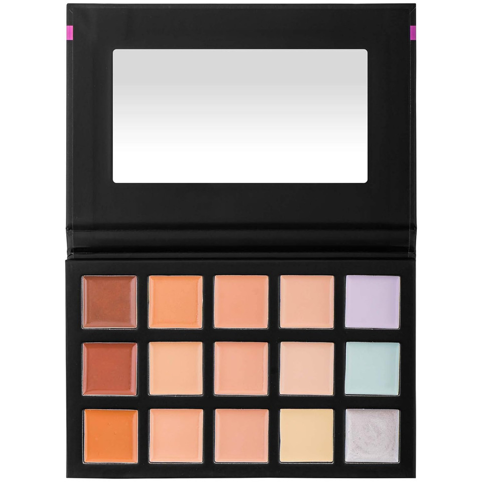 Shany Cream Concealer Foundation Color Corrector Makeup Palette With Mirror - 12 Color Cosmetics Palette - Concealer