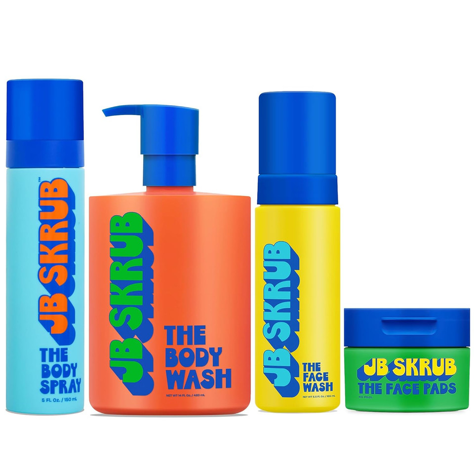Body Spray, Body Wash, Face Wash, And Face Pads - Invigorating Skincare Bundle For Teen Boys, Tweens, And Kids - Freshness To Fuel Confidence