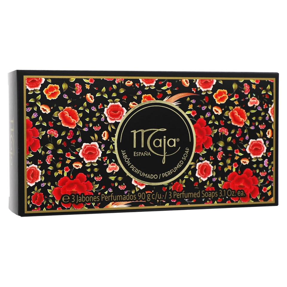 Maja Soap, Perfumed Bar Soap, Body Wash Bar, Clean And Moisturize Your Skin, Beautifully Scented, 1 Set Of 3 Soaps, 3.1 Oz Each Soap, 1 Box